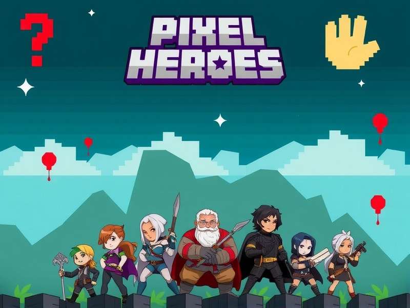 Pixel Heroes Game Banner
